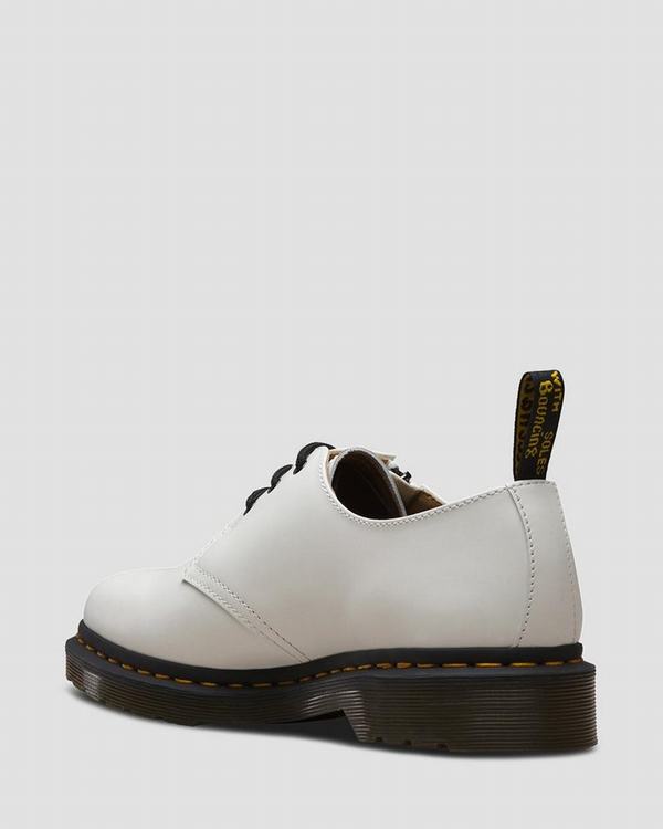 Dr Martens Dámské Polobotky Beams 1461 W/Zip Bílé, CZ-814059